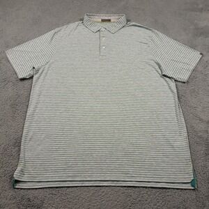 Tasc Performance Polo Shirt Mens 2XL Gray‎ Striped Super Soft Golf Stretch